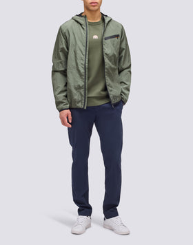 RIP-STOP FABRIC JACKET WITH HOOD