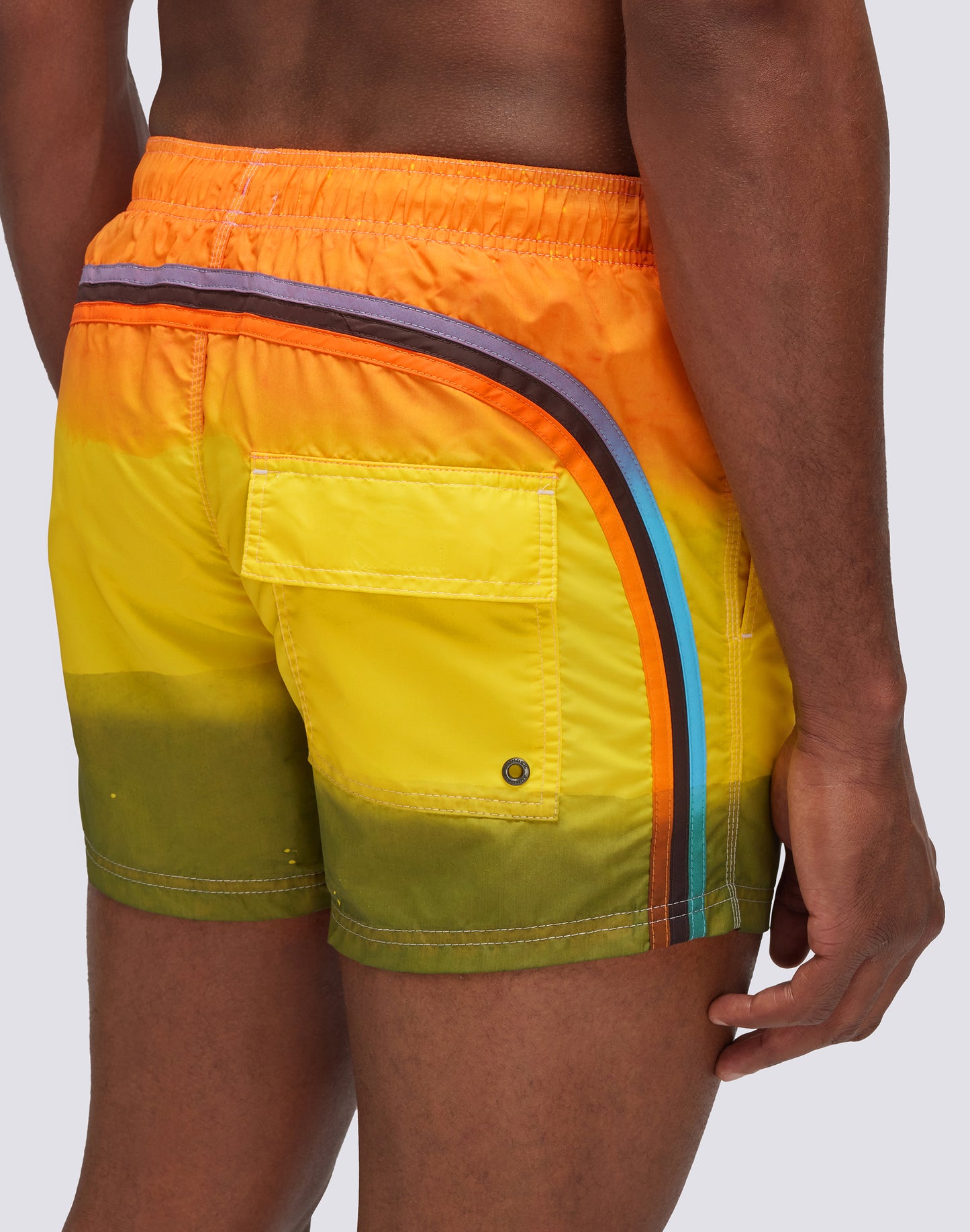 SHORT SWIM SHORTS WITH AN ELASTICATED WAISTBAND - GOLDENWAVE SPECIAL EDITION