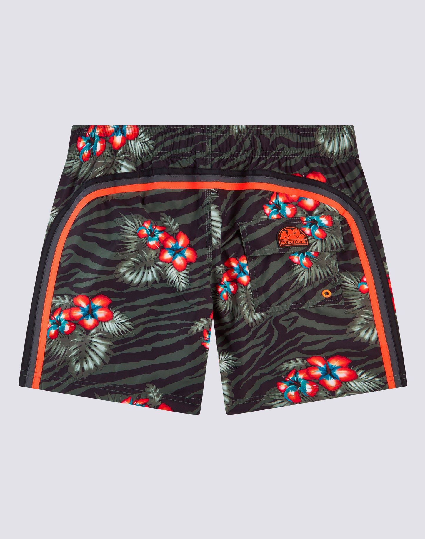 REPREVE® MAILLOT DE BAIN MEDIUM À TAILLE ÉLASTIQUÉE AVEC IMPRESSION JUNGLE HIBI