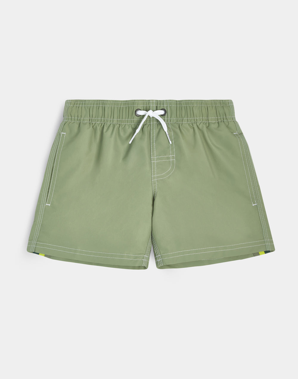 ICONIC TAFFETA STRETCH WAIST SWIM TRUNKS