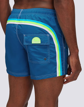 SHORT DE BAIN COURT À TAILLE ÉLASTIQUE