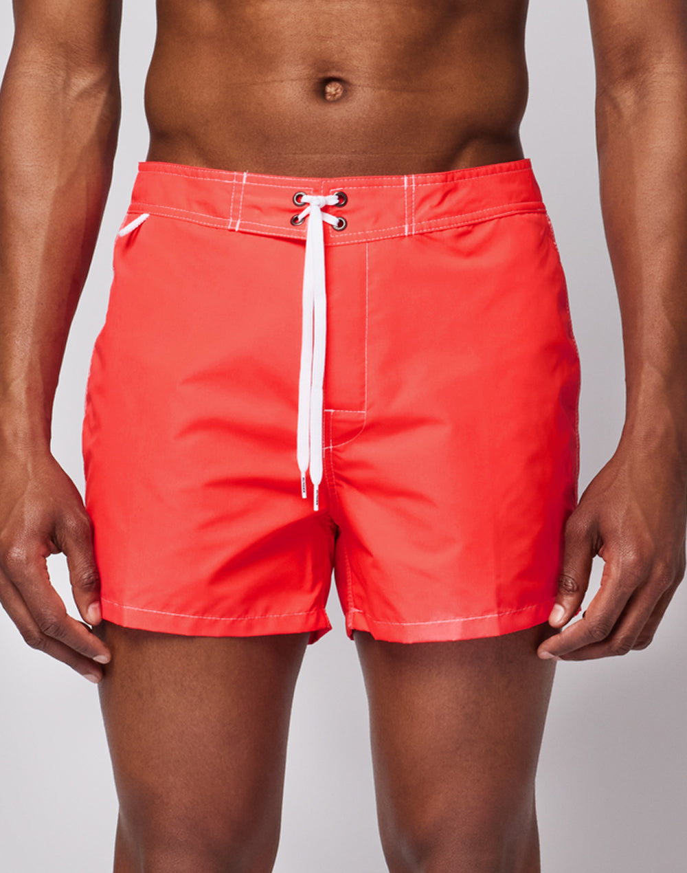 ICONIC TAFFETA FIXED WAIST SHORT SWIMSHORTS