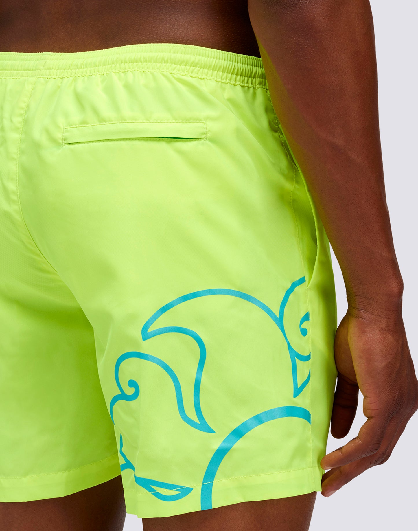 MEDIUM ELASTICATED WAIST LIGHT POLY SWIMSHORTS