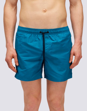 BAÑADOR CORTO CON CINTURA ELÁSTICA TAFETA ICÓNICA ARCO IRIS OSCURO