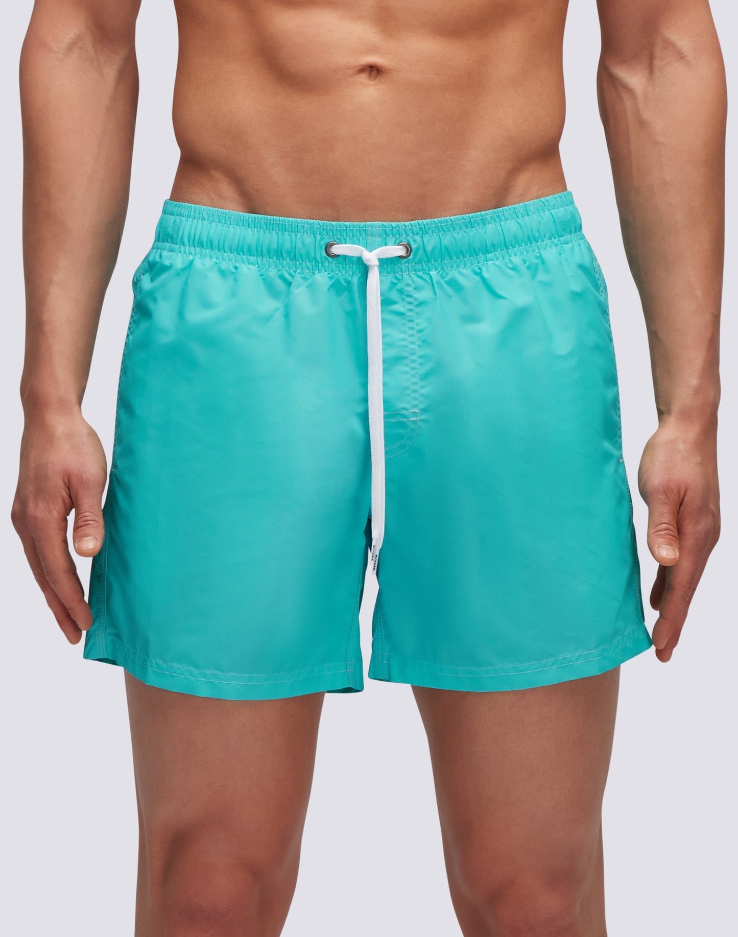 ICONIC TAFFETA STRETCH WAIST SWIM TRUNKS