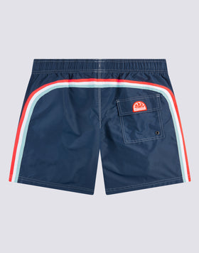 BAÑADOR DE LARGO MEDIO CON CINTURA ELÁSTICA TAFETA ICÓNICA