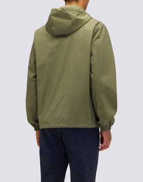 CHAQUETA CORTA DE HOMBRE CON CAPUCHA DE TEJIDO DOBLE