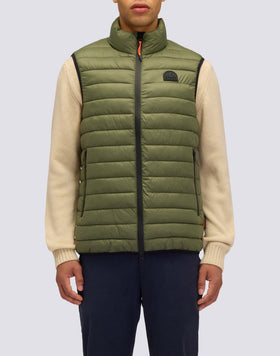 GILET DA UOMO IMBOTTITO CON COLLO IN PIEDI