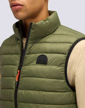 GILET DA UOMO IMBOTTITO CON COLLO IN PIEDI