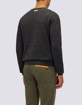 MEN'S CREW NECK SWEATER IN WOOL BLEND