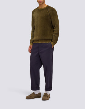 MEN'S HAND-AIRBRUSHED VANISÉ RIBBED SWEATER