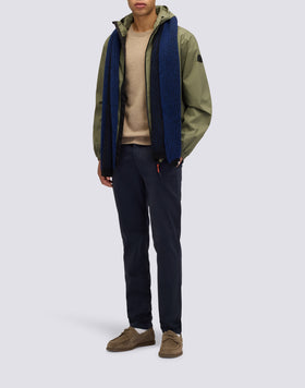 PULL COL ROND POUR HOMME EN LAINE MÉLANGÉE