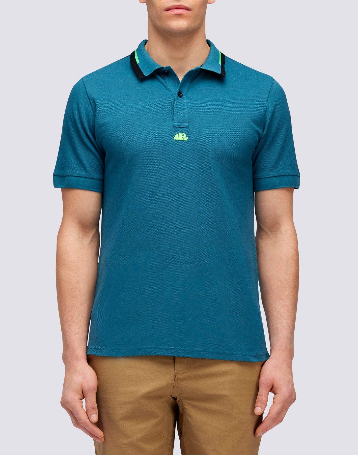 COMBINED PIQUET COTTON POLO SHIRT