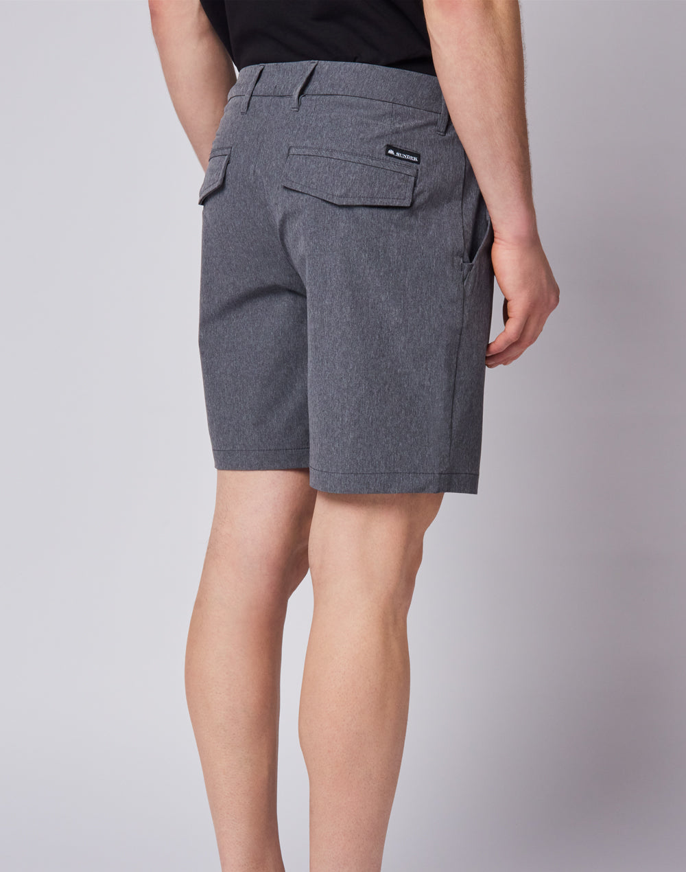 WALKSHORT IN TESSUTO MELANGE IDROREPELLENTE