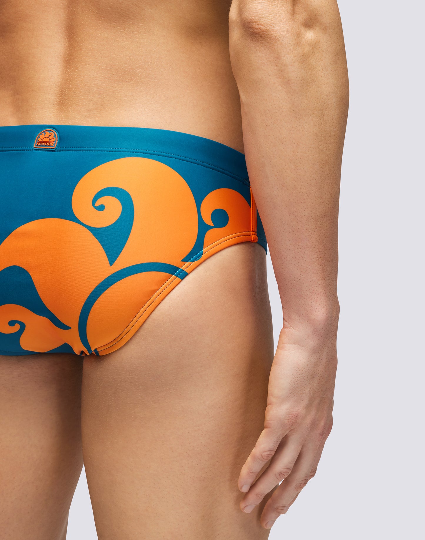 LEONARDO SWIM BRIEF LOGO PRINT