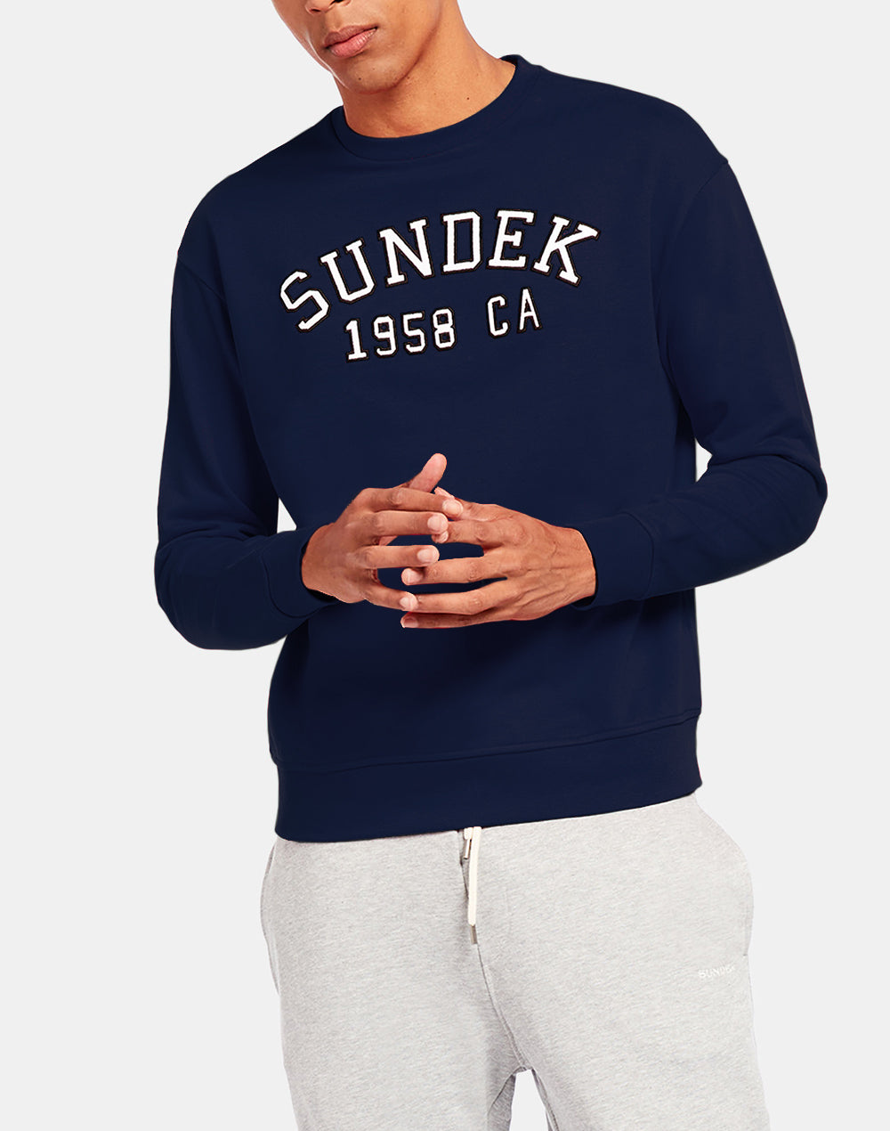 COTTON CREW NECK SWEATSHIRT