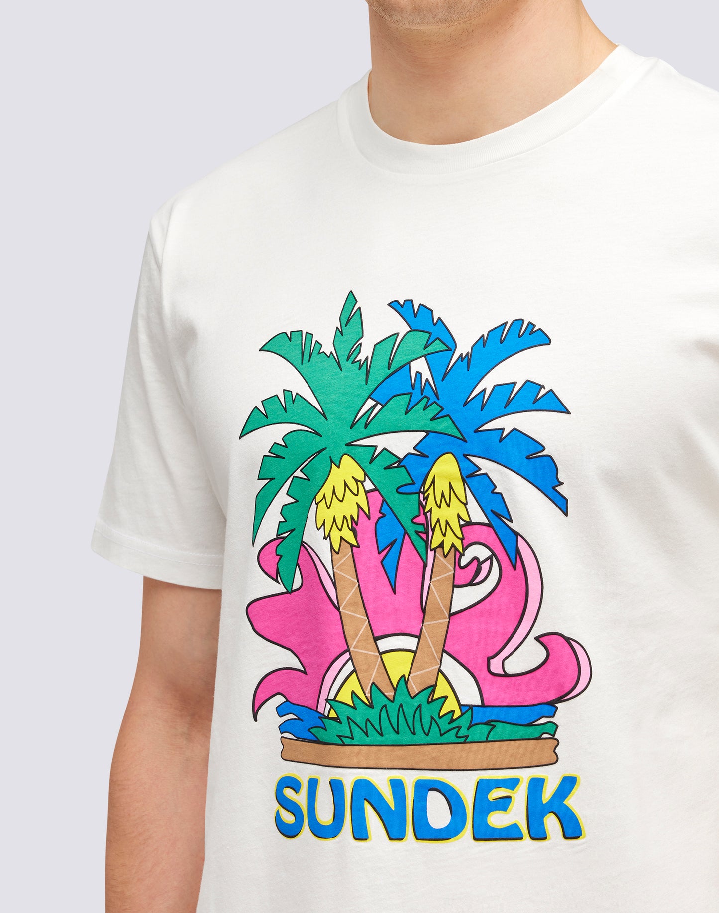 SUNDEK ISLAND PRINTED T-SHIRT