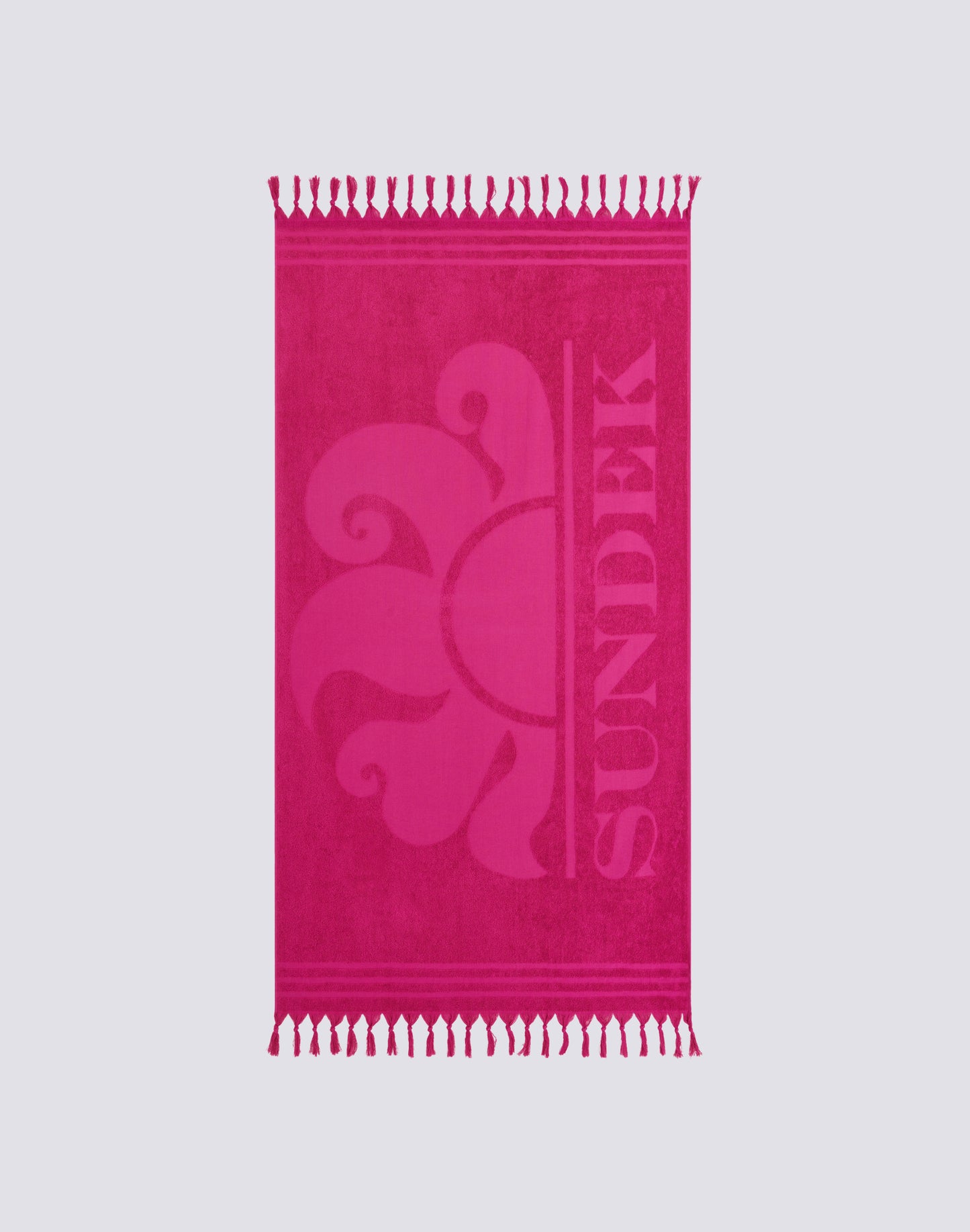 PARATY - SERVIETTE DE PLAGE JACQUARD AVEC LOGO