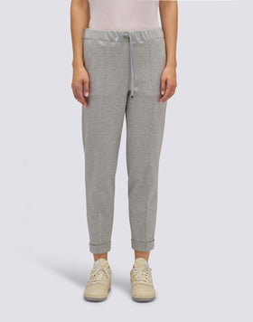 PANTALON AJUSTABLE EN POINT DE MILANO POUR FEMME