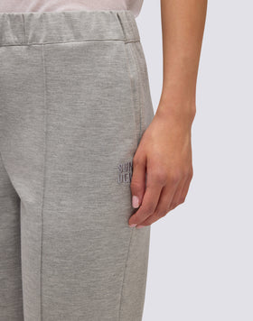 PANTALON AJUSTABLE EN POINT DE MILANO POUR FEMME
