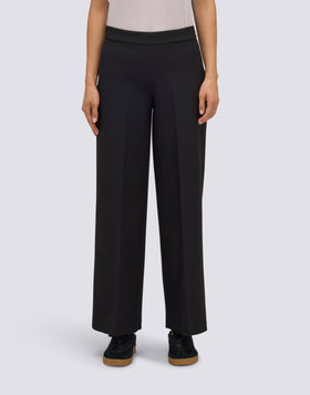 WOMEN'S LONG TROUSERS IN POLY VISCOSE TWILL