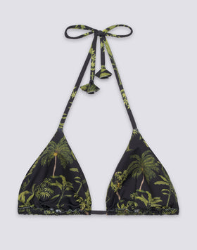 JENNIFER - BOTANICAL PRINT TRIANGLE BIKINI TOP