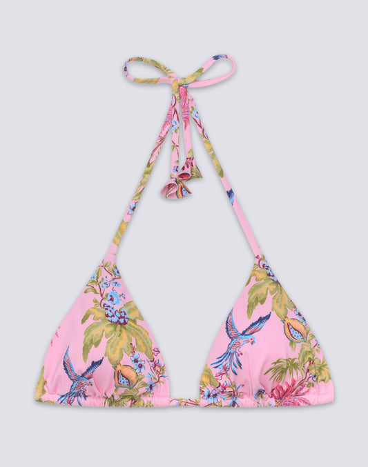 JENNIFER - BIKINI TOP A TRAINGOLO STAMPA SWEET PARROT