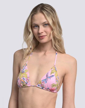 JENNIFER - BIKINI TOP A TRAINGOLO STAMPA SWEET PARROT