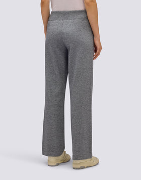 PANTALON EN MAILLE POUR FEMME AVEC LOGO BRODÉ