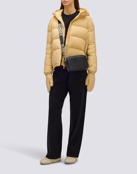 WOMEN'S SHORT PADDED DOWN JACKET WITH HOOD