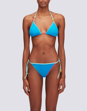 SAKI - TOP A TRIANGOLO CON PIPING