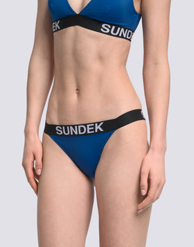 SARITA - SLIP SGAMBATO CON ELASTICO LOGO JACQUARD