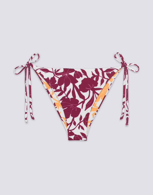 ANITA - BIKINI SLIP CON FIANCHI REGOLABILI STAMPA PATCHY FLOWERS
