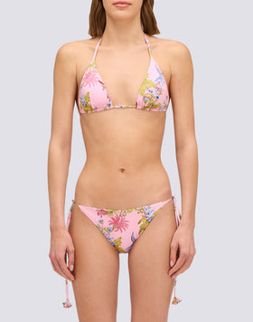 ANITA - SLIP BIKINI CON LACCI REGOLABILI STAMPA SWEET PARROT