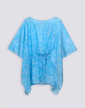 ROBE FEMME À MANCHES PAPILLON MOTIF HIBI PAISLEY