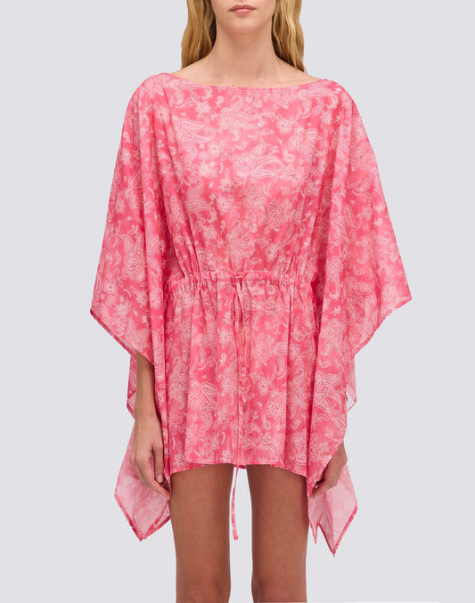 ROBE FEMME À MANCHES PAPILLON MOTIF HIBI PAISLEY