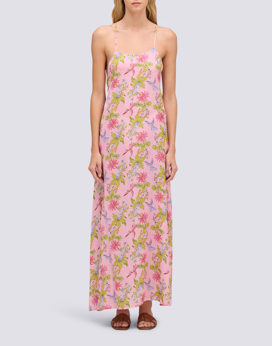 ROBE FEMME SANS MANCHES LONGUE IMPRIMÉ SWEET PARROT