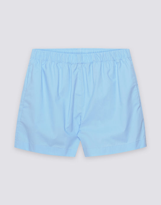 SHORTS DONNA A VITA ELASTICATA IN POPELINE DI COTONE
