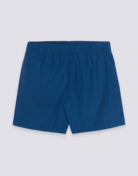 SHORTS DONNA A VITA ELASTICATA IN POPELINE DI COTONE