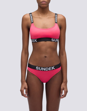 BRAGUITA CULOTTE CARMEL CON ELÁSTICO CON LOGOTIPO