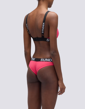 BRAGUITA CULOTTE CARMEL CON ELÁSTICO CON LOGOTIPO