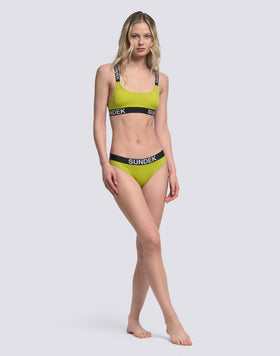 CARMEL CULOTTE BOTTOMS WITH LOGOED ELASTIC