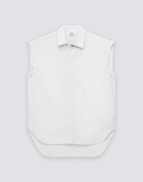 CAMICIA DONNA SMANICATA IN COTONE POPELINE