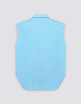 CAMICIA DONNA SMANICATA IN COTONE POPELINE