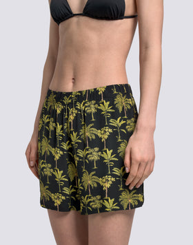 SHORTS DONNA A VITA ELASTICATA FANTASIA BOTANIC