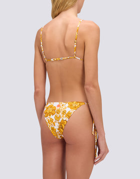 CALADESI - TOP A TRIANGOLO STAMPA FLOWER TALE