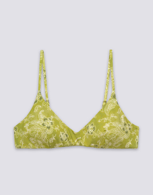 LAUDERDALE - TOP DE BIKINI BRALETTE CON ESTAMPADO HIBI PAISLEY BANDANA