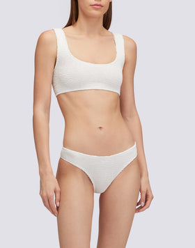 TOP BRA IN TESSUTO GOFFRATO