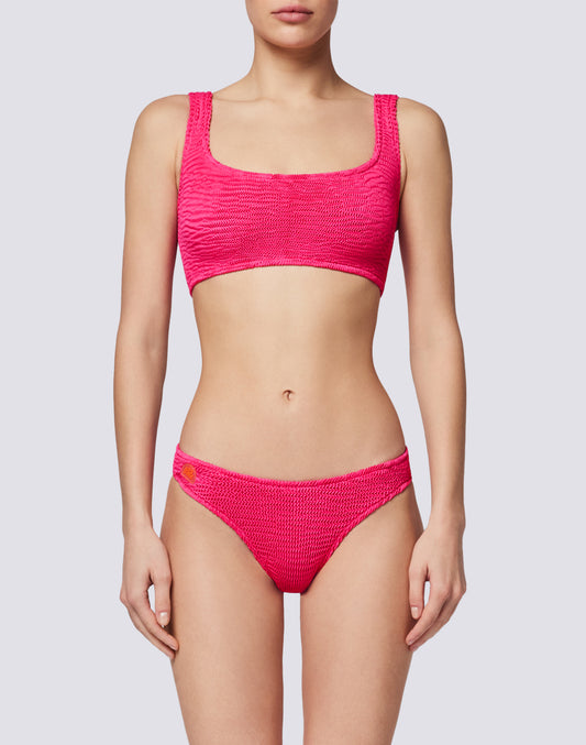 TOP BRA IN TESSUTO GOFFRATO