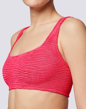 TOP BRA IN TESSUTO GOFFRATO